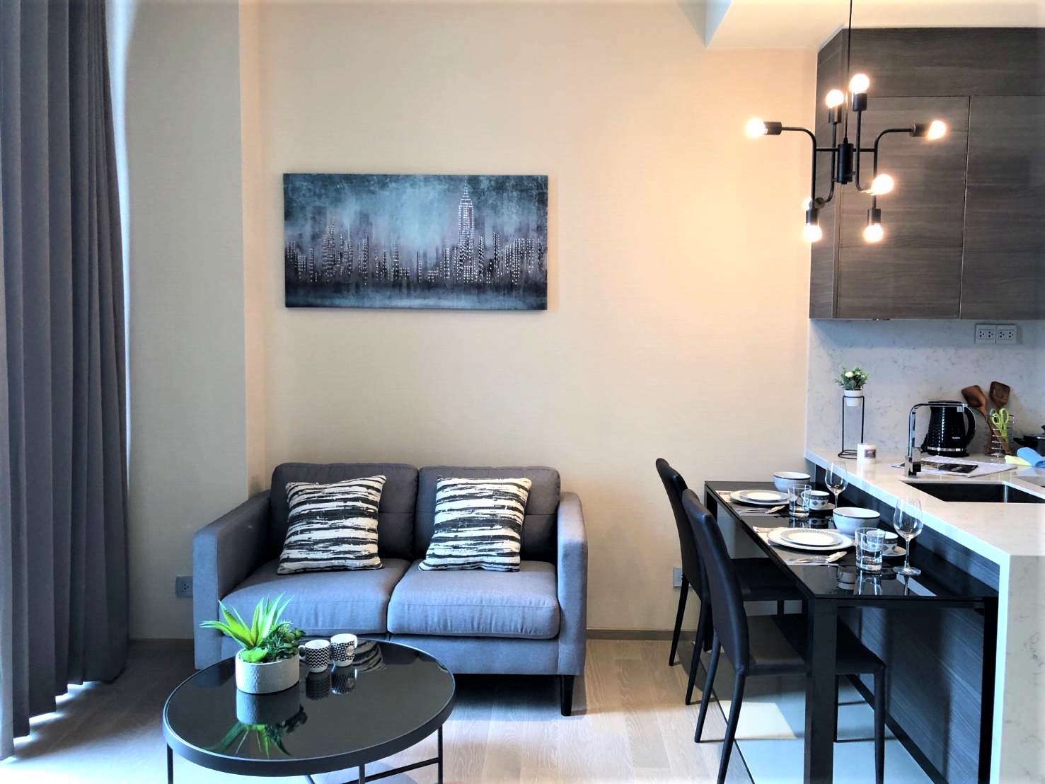 1 Bedroom, 1 Bathroom 44 sqm size The ESSE Asoke For Rent 38,000THB The ESSE Asoke