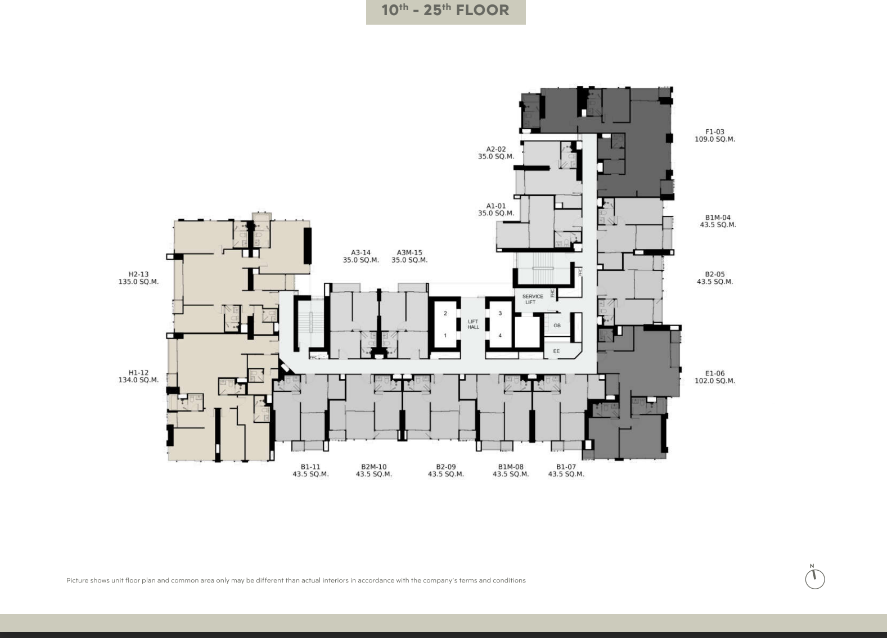 2 Bedrooms, 2 Bathroom 102sqm 16th Flr @RHYTHM Charoenkrung Pavilion For Sale 18,100MB