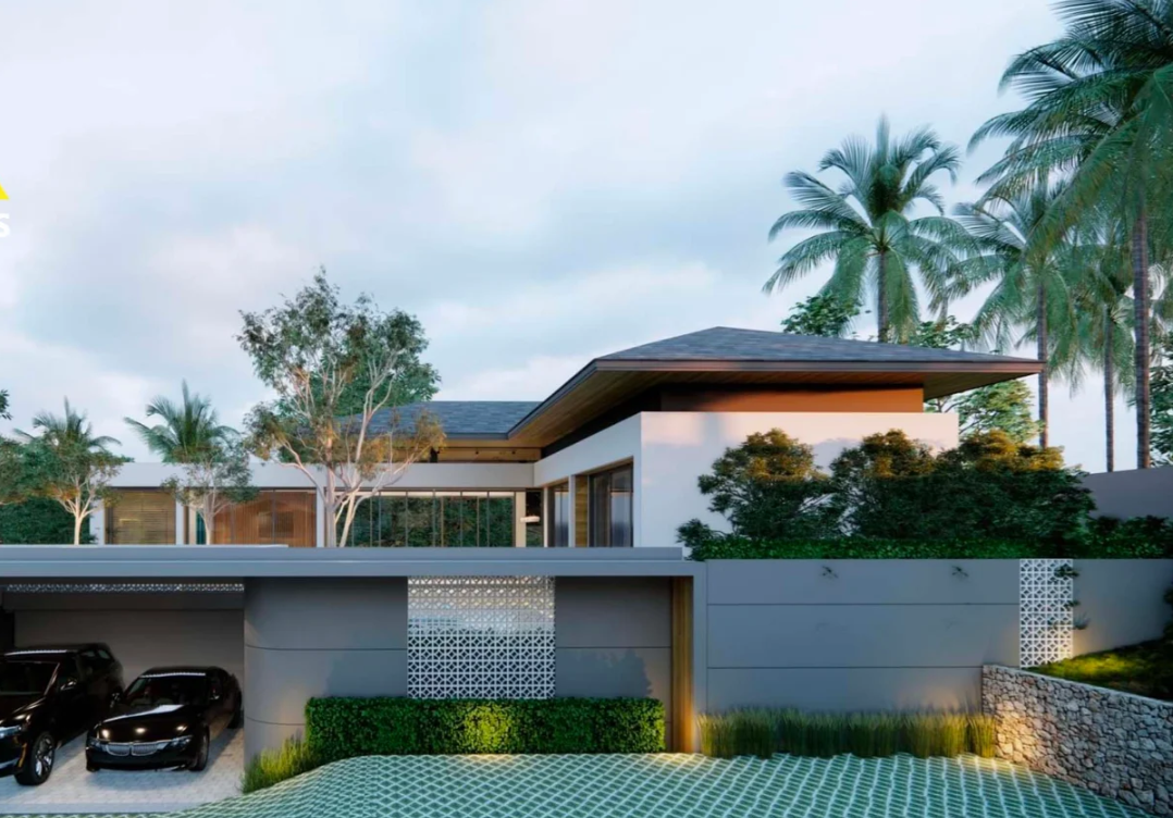 3 Beds/4 Bathrooms 290sqm @CONTEMPORARY VILLA MAE NAM For Sale 8,990,000 THB