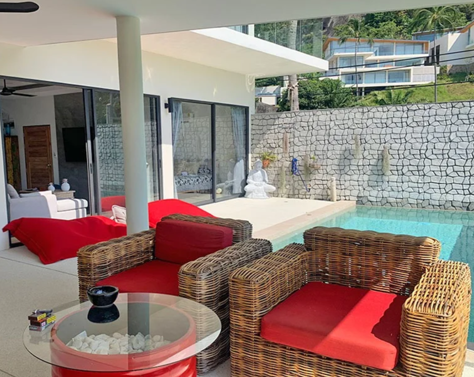 3 Bedrooms, 4 Bathrooms 202sqm @SEA VIEW VILLA IN LAMAI For Sale 10,500,000 THB