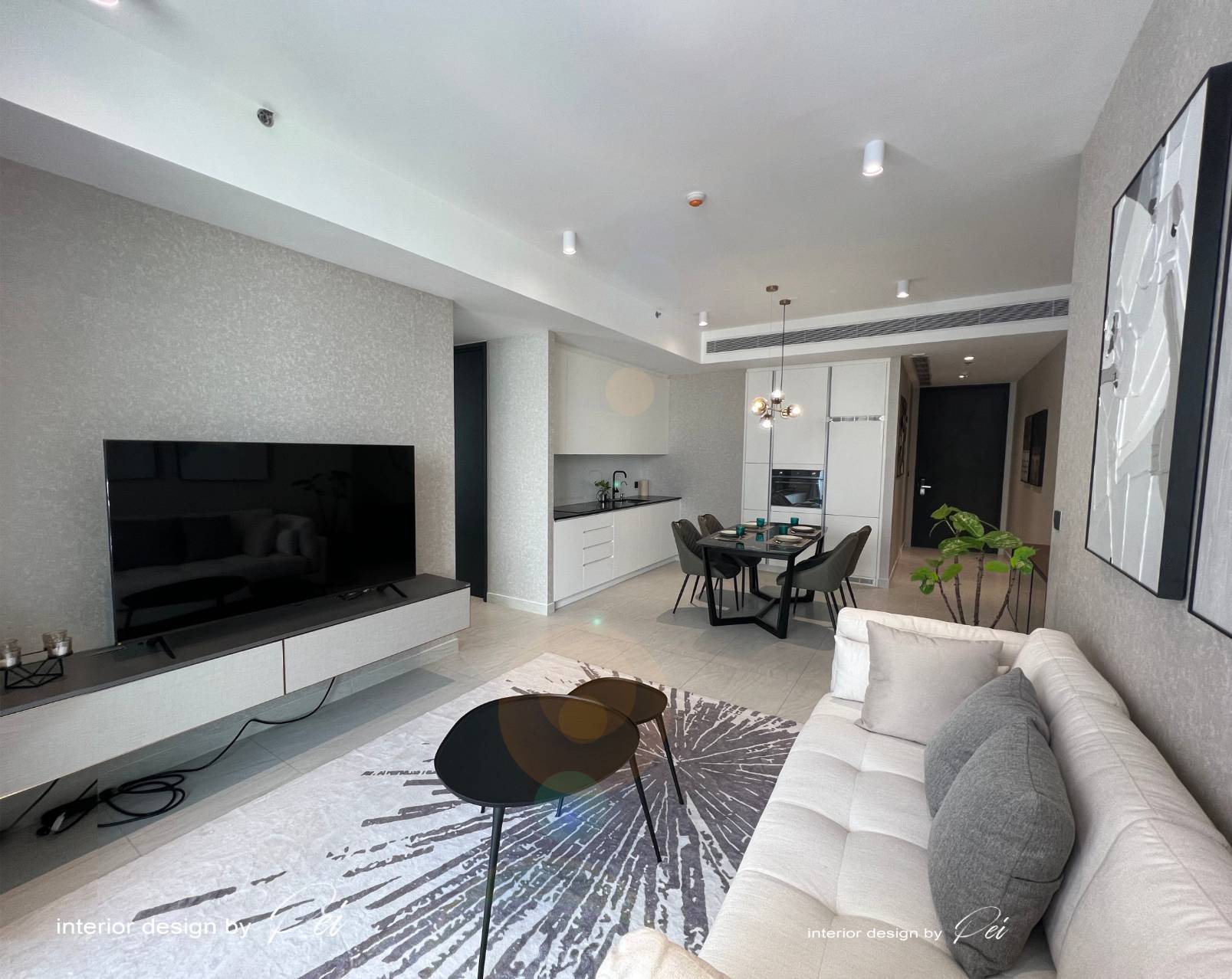 2 Bedrooms,2 Bathrooms 98sqm @Tait Sathorn 12 For Rent 100,000THB/Month
