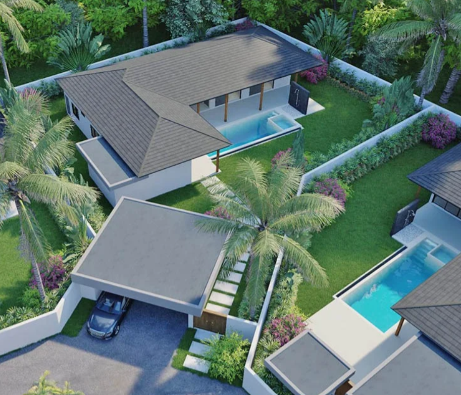 3 Bedrooms, 3 Bathrooms 250sqm @FANTASTIQUE FAMILY HOUSE WITH GARDEN, 5 MINUTES FROM THE BEACH AND WINFDIELD INTERNATIONAL For Sale 6,950,000 THB