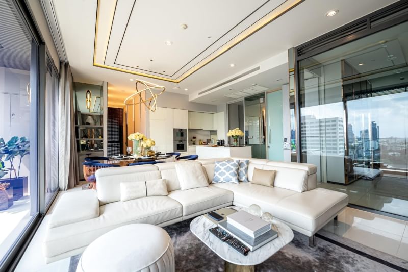 Luxury 2-bedroom 3-bathroom 137 sqm condo at Vittorio Sukhumvit 39. Panoramic views, premium amenities, and prime location. For rent: 160,000 THB/month, for sale: 55M THB near BTS Phrom Phong