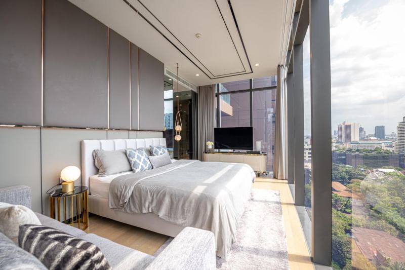 Luxury 2-bedroom 3-bathroom 137 sqm condo at Vittorio Sukhumvit 39. Panoramic views, premium amenities, and prime location. For rent: 160,000 THB/month, for sale: 55M THB near BTS Phrom Phong