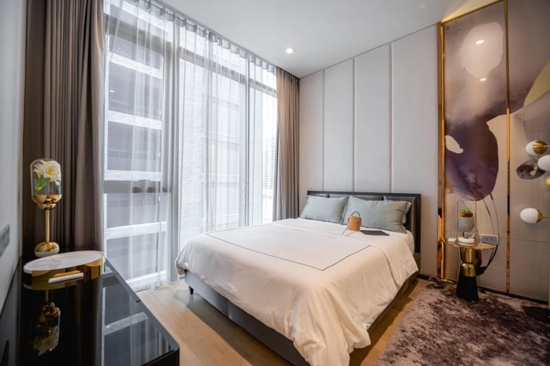 Luxury 2-bedroom 3-bathroom 137 sqm condo at Vittorio Sukhumvit 39. Panoramic views, premium amenities, and prime location. For rent: 160,000 THB/month, for sale: 55M THB near BTS Phrom Phong