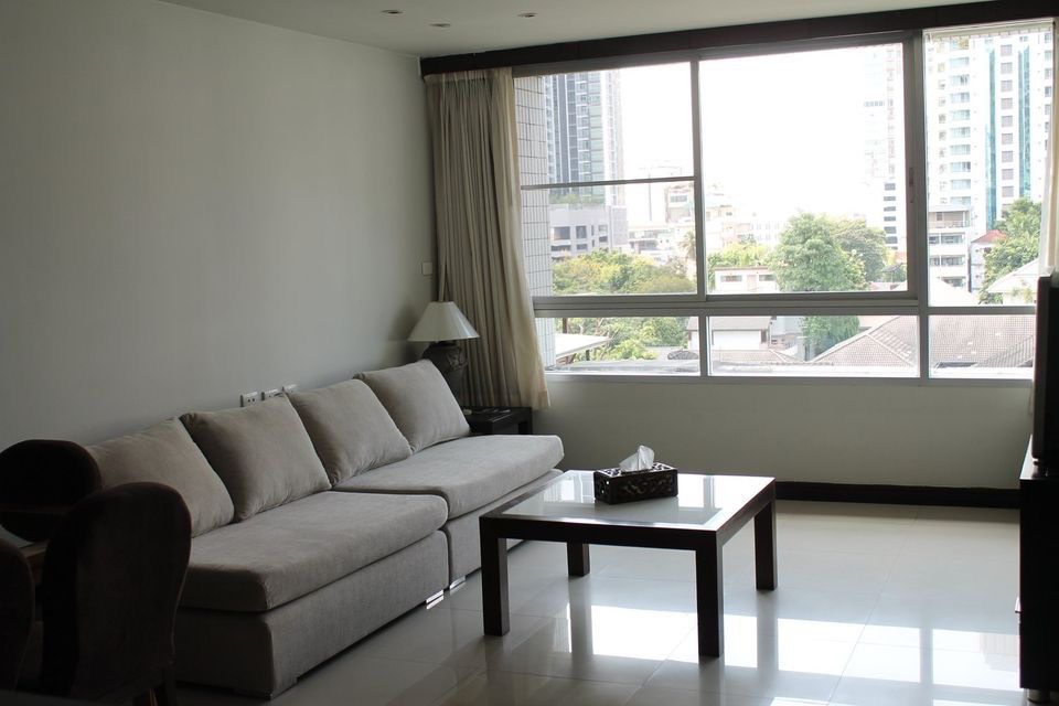 Discover a 1-bedroom, 75 sqm luxury condo for rent at Baan Thirapa. Fully furnished, prime Sathorn location, 30,000 THB/month. Near BTS Chong Nonsi