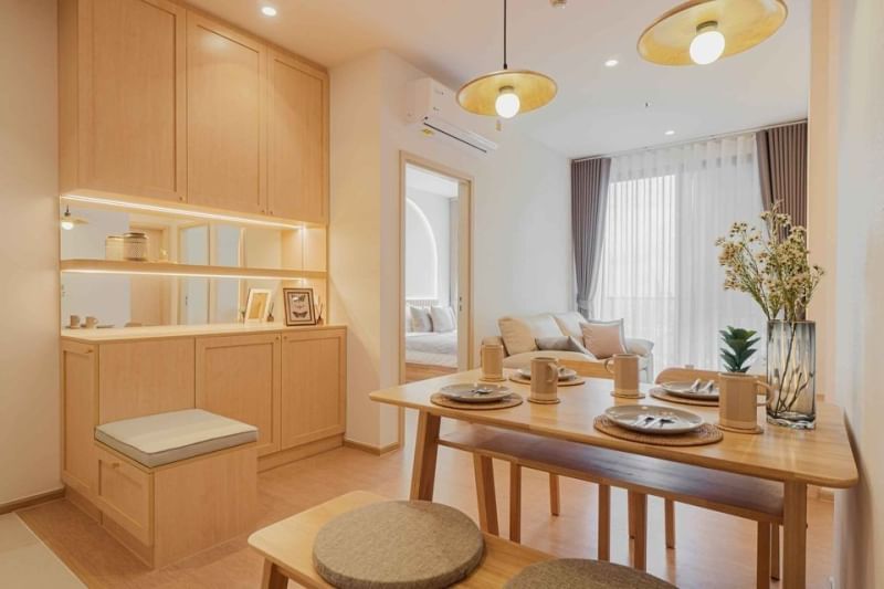 2-Bed, 2-Bath Condo for Rent at Maru Ekamai 2, 60 sqm, ฿65,000/month – Stunning Views, Near Ekkamai BTS, Fully Furnished, Modern Design