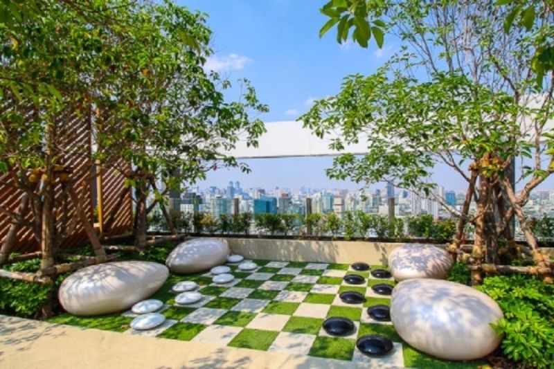 2-Bed, 2-Bath Condo for Rent at Maru Ekamai 2, 60 sqm, ฿65,000/month – Stunning Views, Near Ekkamai BTS, Fully Furnished, Modern Design
