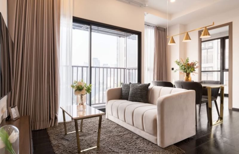 2-Bedroom, 1-Bathroom Condo for Rent at Park Origin Thonglor, 50 sqm, ฿65,000/month – Near BTS Thong Lor & Ekkamai, Luxury Living in Bangkok