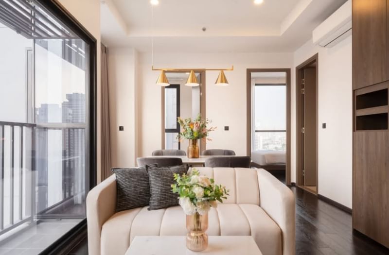 2-Bedroom, 1-Bathroom Condo for Rent at Park Origin Thonglor, 50 sqm, ฿65,000/month – Near BTS Thong Lor & Ekkamai, Luxury Living in Bangkok