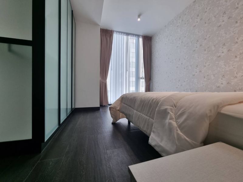 2-Bed, 2-Bath, 98 sqm Condo for Rent at Tait Sathorn 12, Sathon – Stunning City Views, BTS Saint Louis, ฿120,000/month, Modern Luxury Living
