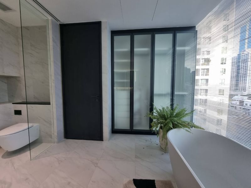2-Bed, 2-Bath, 98 sqm Condo for Rent at Tait Sathorn 12, Sathon – Stunning City Views, BTS Saint Louis, ฿120,000/month, Modern Luxury Living