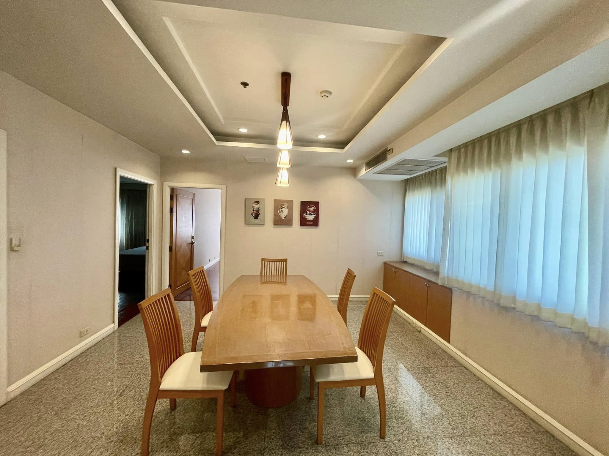 Spacious 3-bedroom condo at S.R. Place, Thonglor, 300 sqm, fully furnished, rent for 100,000 THB/month. Contact BestBKKCondos for more details!
