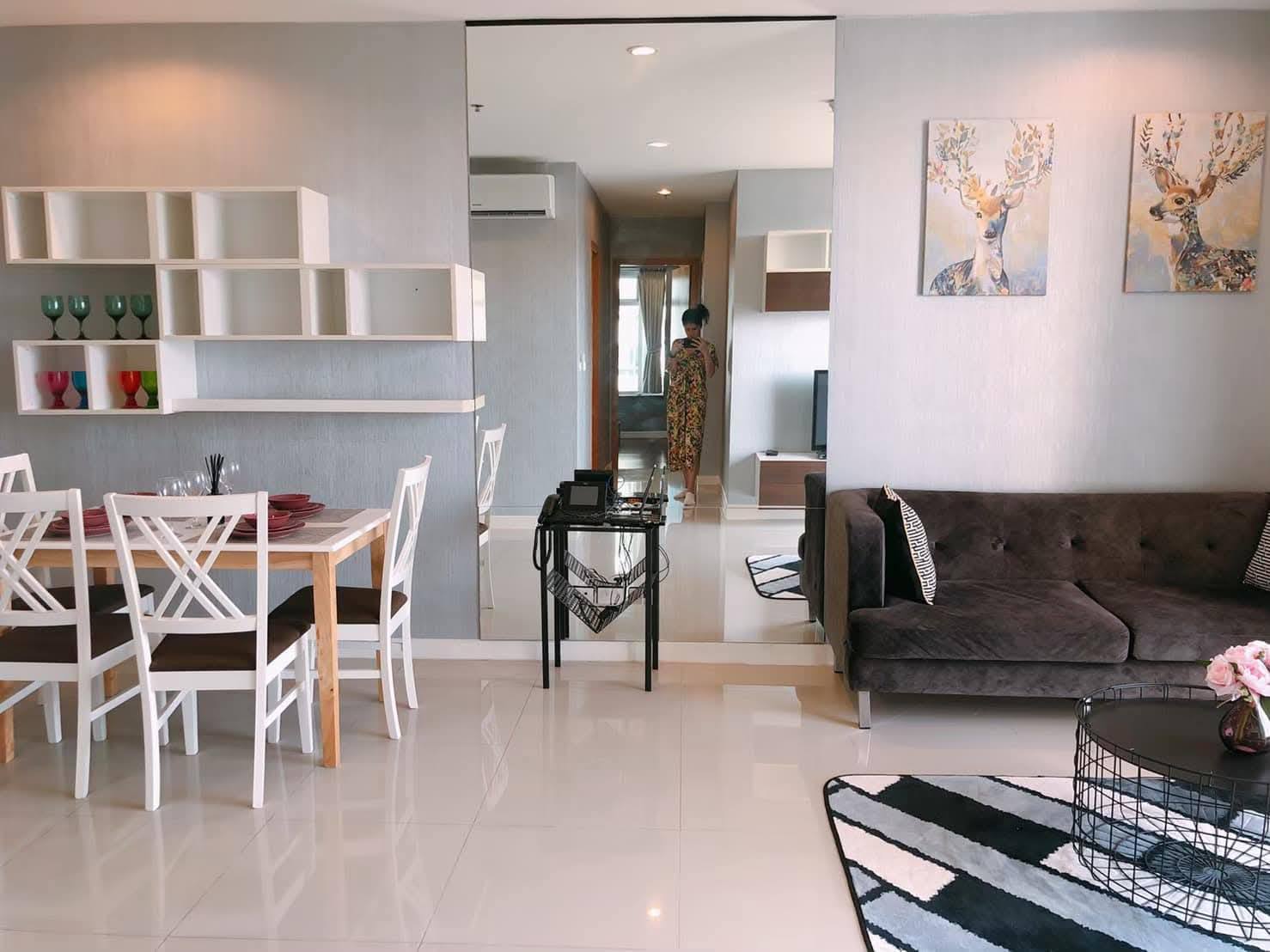 2-BR, 2-BTH, 75 sqm Condo for Rent at Circle Phetchaburi 36, 45,000 THB/month, Near Phetchaburi MRT