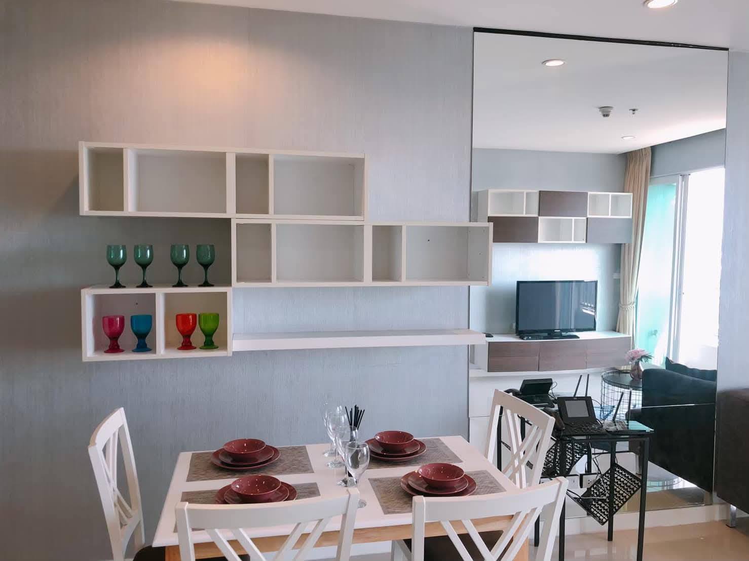 2-BR, 2-BTH, 75 sqm Condo for Rent at Circle Phetchaburi 36, 45,000 THB/month, Near Phetchaburi MRT