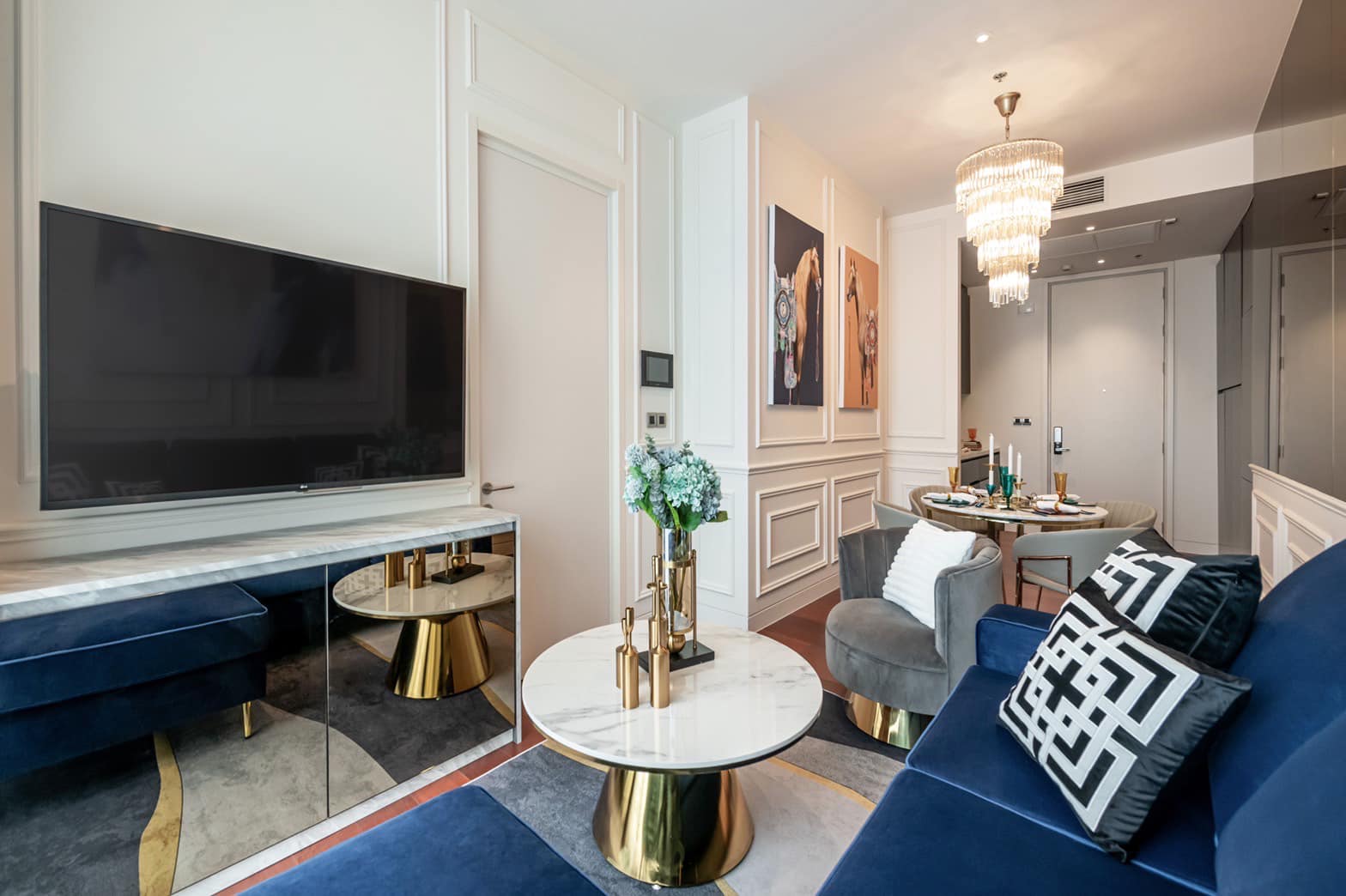 Luxurious 1-BR Condo at KHUN by YOO, 50 sqm, fully furnished, 11th floor. Rent: 65,000 THB/month. Prime location in Thong Lo. Exclusive amenities.