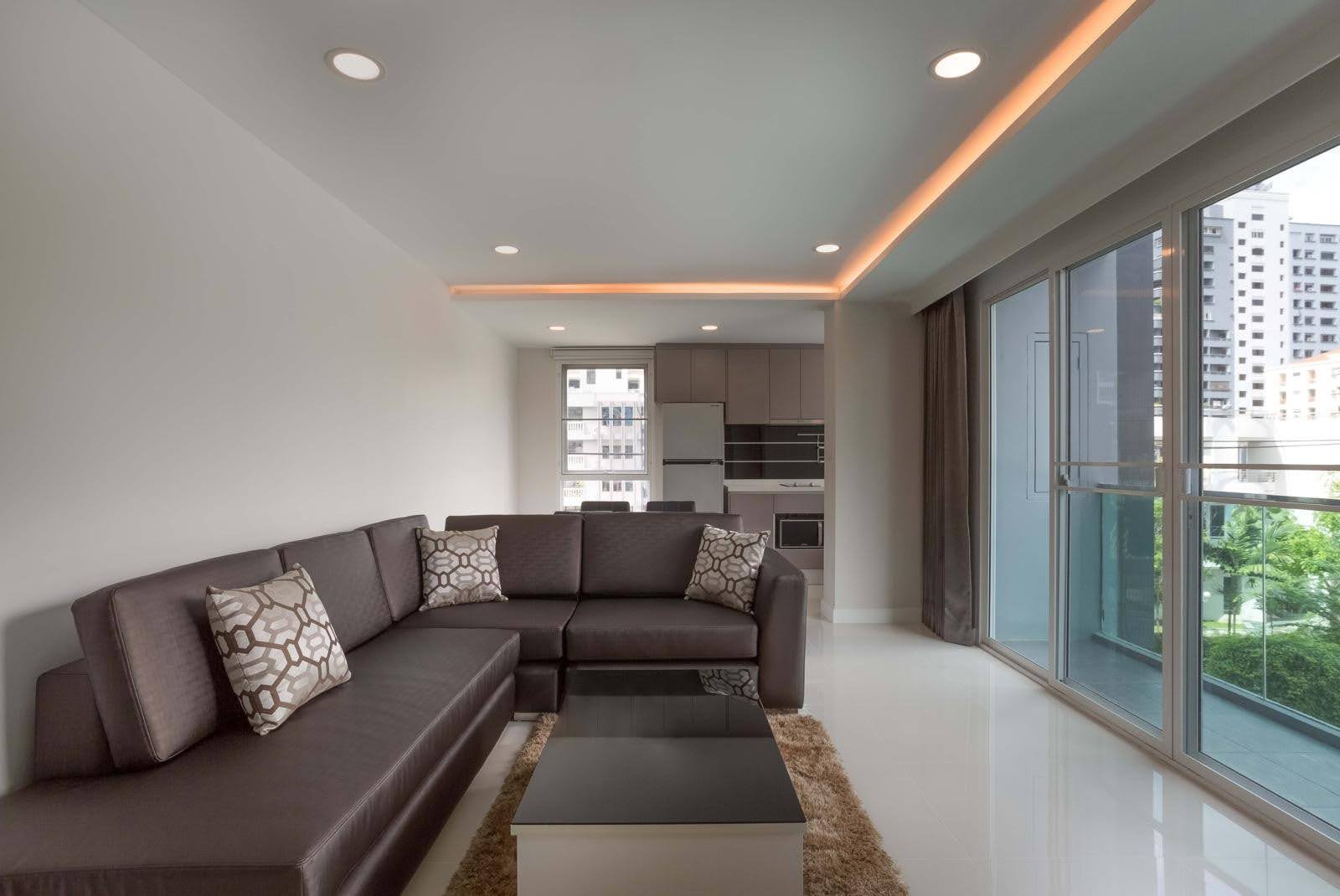 Spacious 2-bed, 2-bath condo at Aashiana Sukhumvit 26, 80 sqm. Rent for 45,000 THB/month. Fully furnished, modern design, and prime Sukhumvit location.