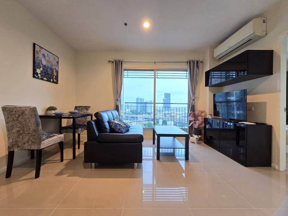 2-Bed 2-Bath condo at Aspire Sukhumvit 48, 54 sqm, fully furnished, 4.75M THB, 650m to BTS Phra Khanong. Contact Best BKK Condos for details.