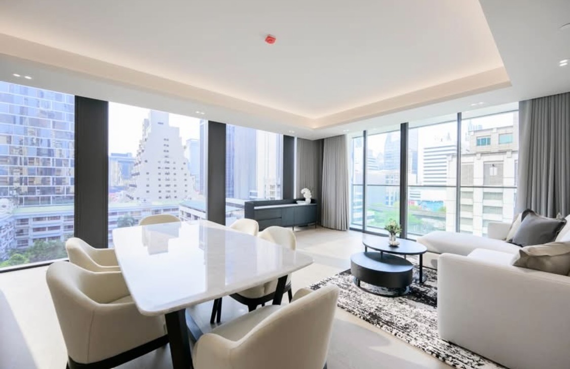 2-Bedroom 2-Bathroom 118sqm Tonson One Residence for Rent 170,000 THB/month, Near BTS Ploenchit, Pet-Friendly, Luxury Condo in Pathum Wan
