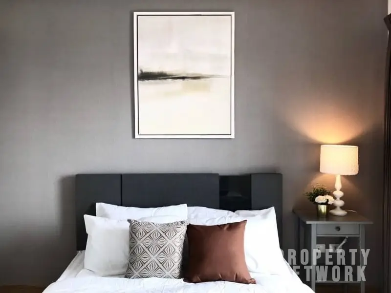 ully furnished 2-bedroom condo on the 40th floor of Supalai Park Ekamai Thonglor with city skyline views.