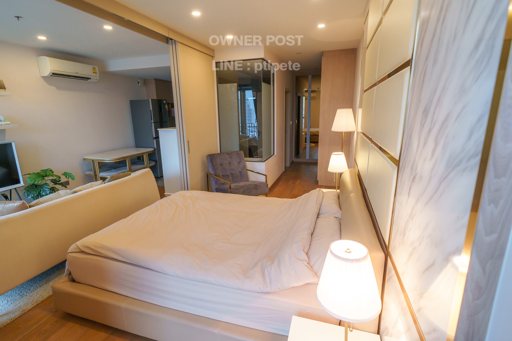 1-Bedroom, 1-Bath, 45sqm Condo at Q Chidlom, For Rent 32K THB, Near Chidlom BTS