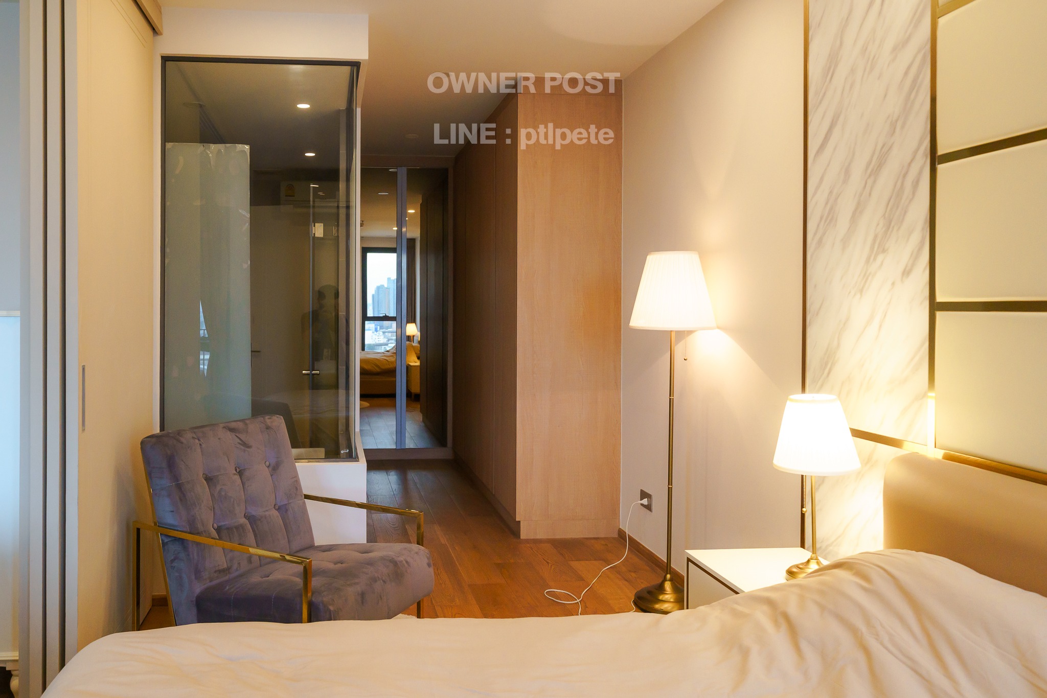 1-Bedroom, 1-Bath, 45sqm Condo at Q Chidlom, For Rent 32K THB, Near Chidlom BTS