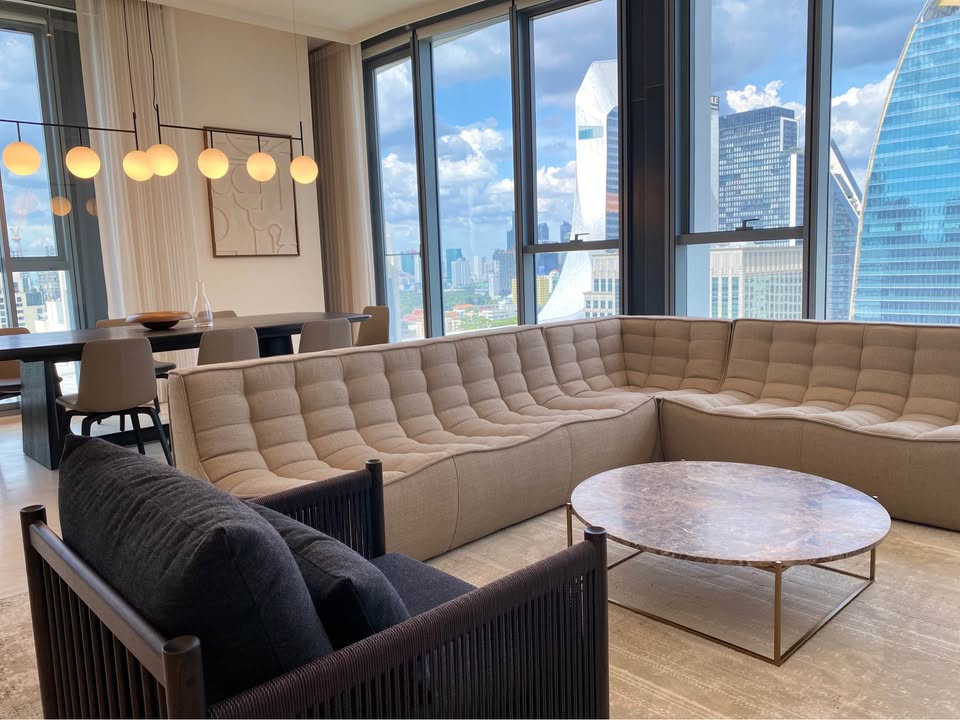 2-Bedroom, 3-Bathroom, 163sqm Scope Langsuan Condo for Rent, 390K THB/month, Near BTS Chidlom, Luxury Living in Bangkok’s Prime Location