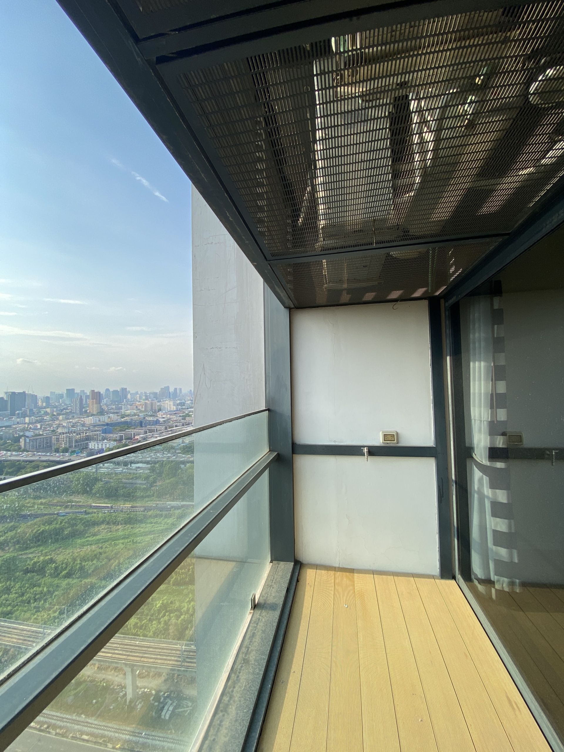 Elegant 1-bedroom condo at Circle Living Prototype with modern furnishings, high-floor city views, and eco-friendly smart home features in Bangkok.