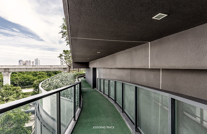 Elegant 1-bedroom condo at Circle Living Prototype with modern furnishings, high-floor city views, and eco-friendly smart home features in Bangkok.