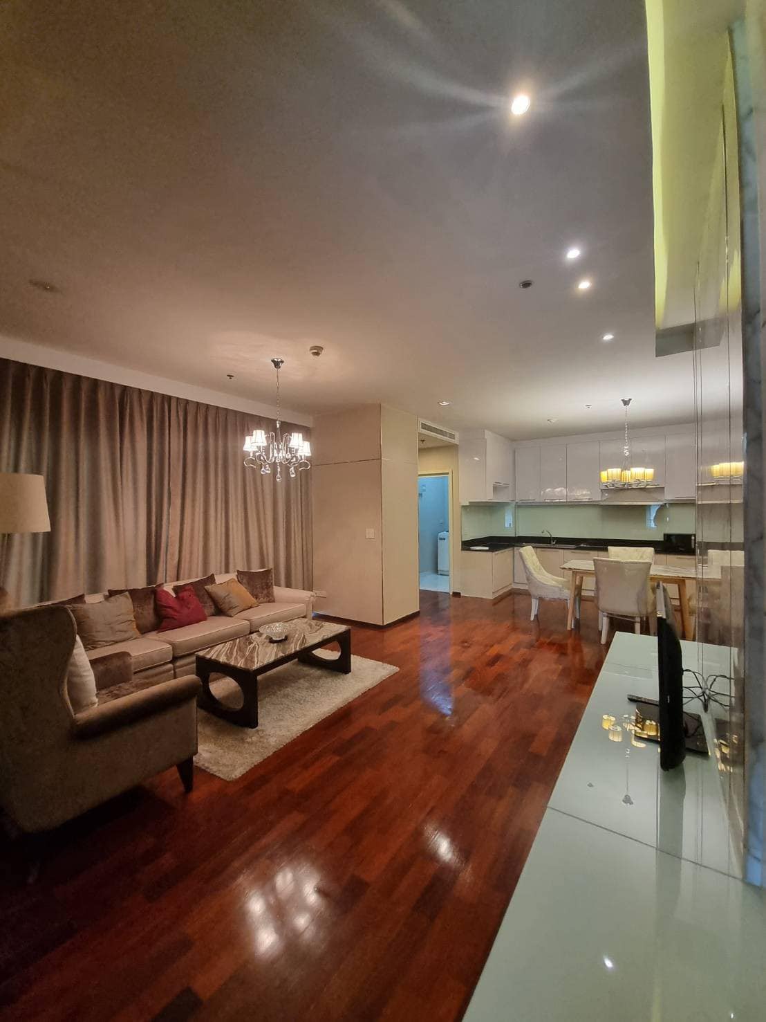Explore this spacious 2-bed, 2-bath 115 sqm condo at Noble Ora, Thong Lo. Fully furnished, with amenities like a pool and gym. Rent for 55,000 Baht/Month.