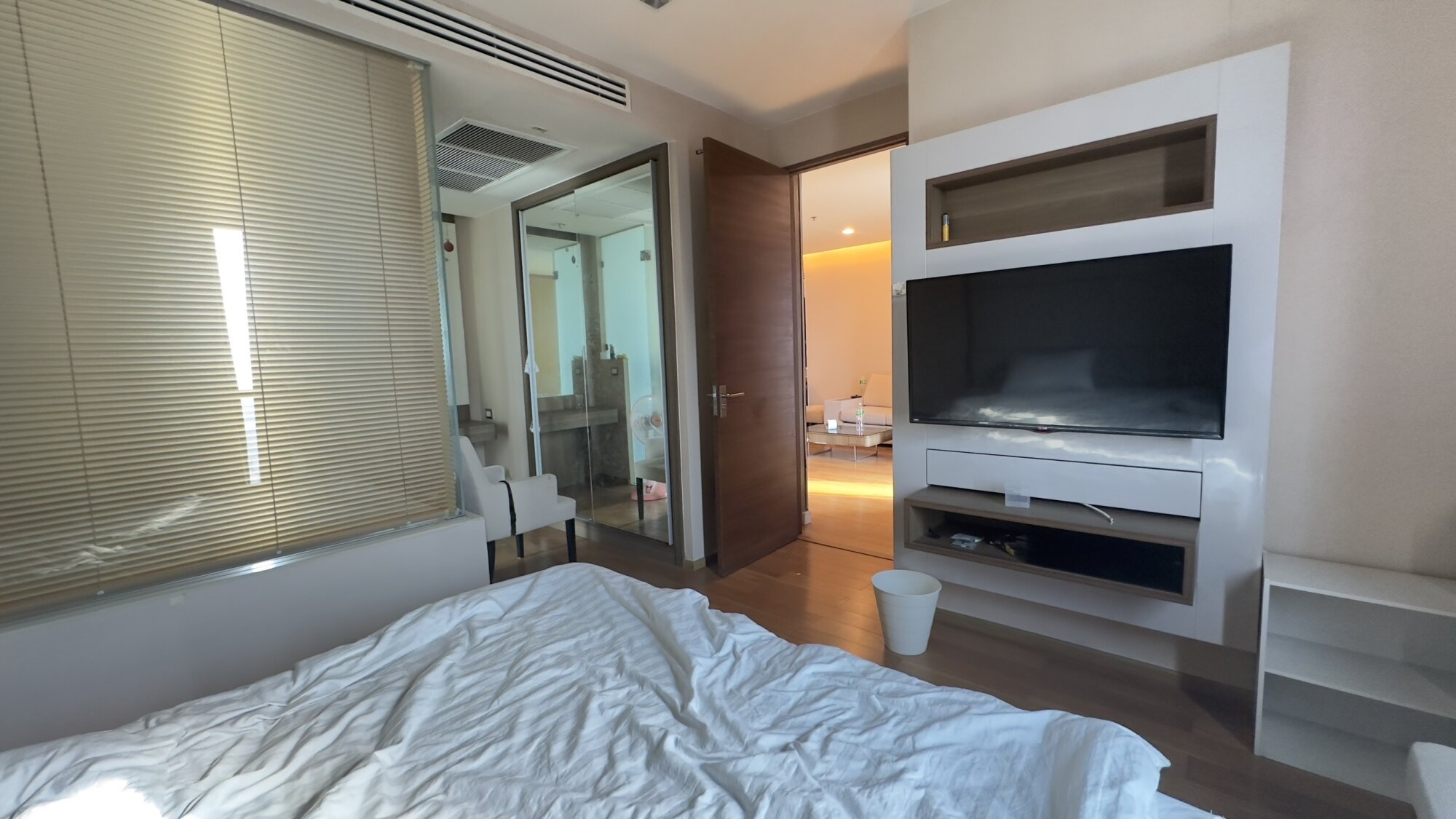 Luxury 2-bedroom condo at The Address Sathorn, 75 sqm, 36th floor, near BTS Chong Nonsi. Rent at 55,000 THB/month. Fully furnished with top amenities.