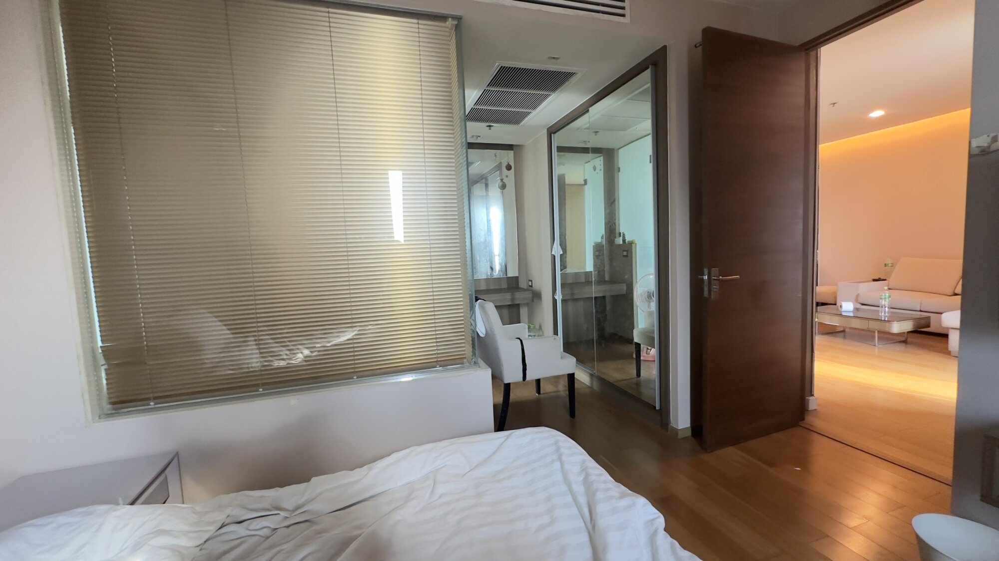 Luxury 2-bedroom condo at The Address Sathorn, 75 sqm, 36th floor, near BTS Chong Nonsi. Rent at 55,000 THB/month. Fully furnished with top amenities.