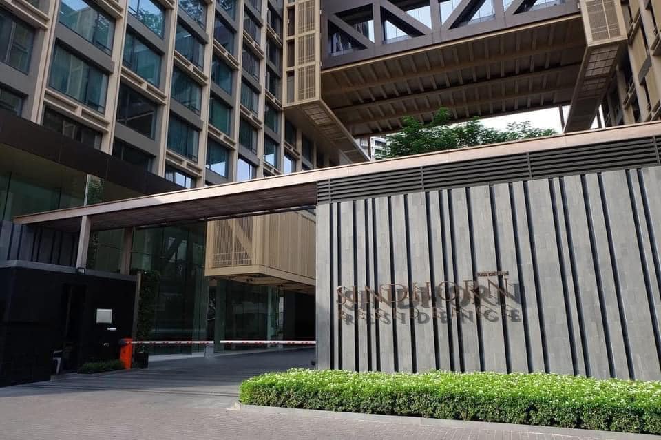 2-Bedrooms 2-Bathrooms 114 sqm condo at Sindhorn Residence for Rent 125,000 THB/Month or For Sale 28.9M THB. Prime Langsuan location, 3m ceilings, garden views.