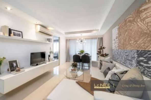 2 Bedrooms, 2 Bathrooms 67 .58 sqm size Le Nice Ekamai For Rent 35,000THB