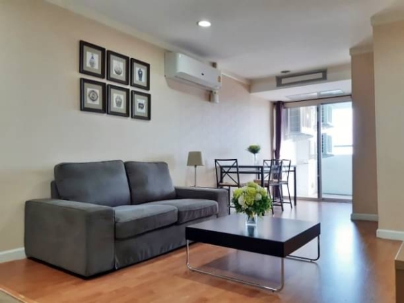 2 Bedrooms, 1 Bathroom 61 sqm size The Waterford Diamond Tower For Rent 33,000THB
