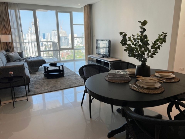 2-Bed, 2-Bath, 106 sqm Condo for Rent at FULLERTON Sukhumvit, Ekamai BTS, ฿83,000/month – Luxurious Living with City Views & Premium Amenities