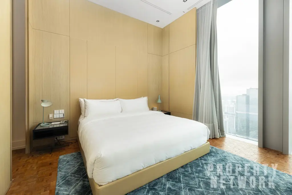 Discover luxury living at The Ritz-Carlton Residences, a 4-bedroom, 4-bathroom condo on the 58th floor, offering 486 sqm of elegance for sale at 350M THB. near BTS Chong Nonsi and near MRT Sam Yan