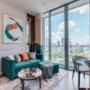 Luxury 1-bedroom condo at KRAAM Sukhumvit 26, 61 sqm, fully furnished. Modern amenities, serene living near BTS Phrom Phong. Rent: 65,000 THB/month