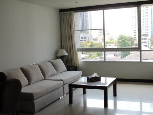 Discover a 1-bedroom, 75 sqm luxury condo for rent at Baan Thirapa. Fully furnished, prime Sathorn location, 30,000 THB/month. Near BTS Chong Nonsi