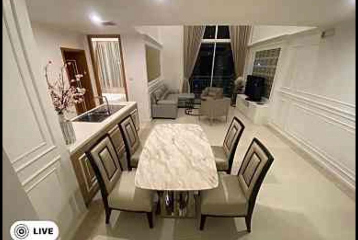 2BR 2BTH Condo for Rent at The Empire Place, 120 sqm, ฿60,000/Month, Near BTS Chong Nonsi – Luxury Living in Sathon, Bangkok.