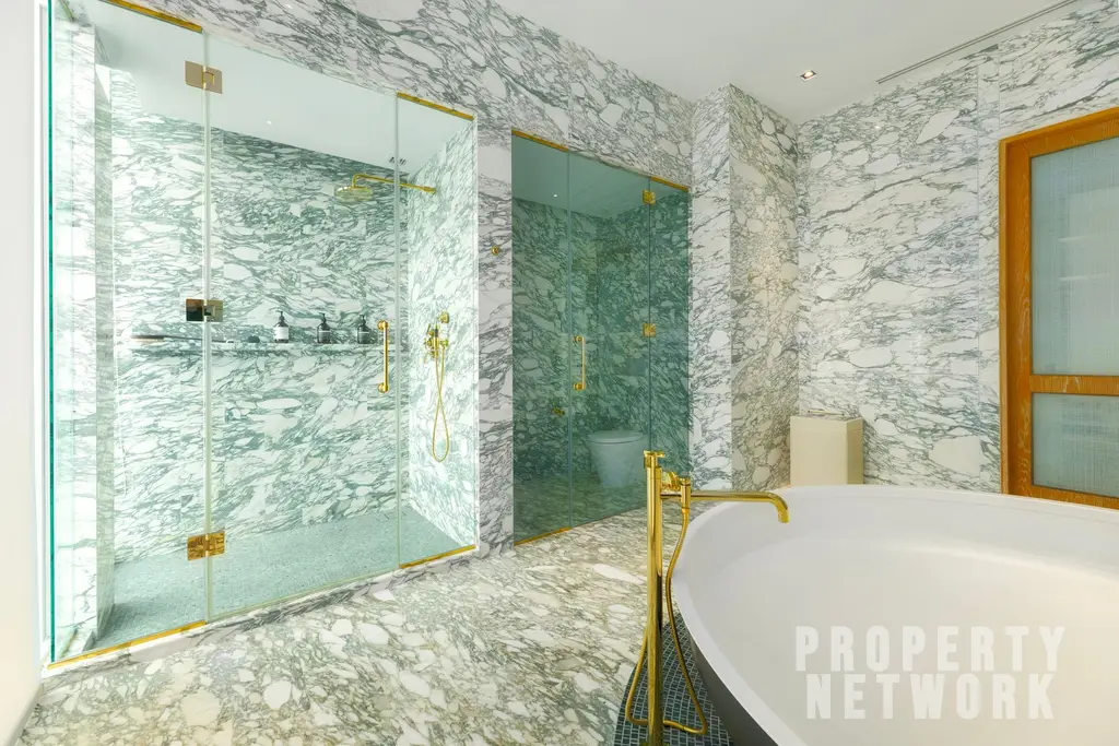Discover luxury living at The Ritz-Carlton Residences, a 4-bedroom, 4-bathroom condo on the 58th floor, offering 486 sqm of elegance for sale at 350M THB. near BTS Chong Nonsi and near MRT Sam Yan