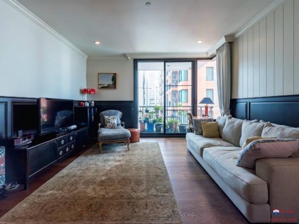 Rare corner 2-bed condo at Aguston Sukhumvit 22. 95.69 sqm, pet-friendly, 161k THB/sq.m. Near BTS Phrom Phong. Luxurious design. Contact us now!