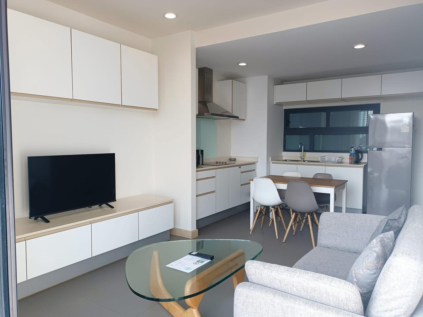 Spacious 2-bedroom, pet-friendly condo for rent at Mattani Suites. Fully furnished, 80 sqm, best amenities, near BTS and top attractions. Rent: 45,000 THB/month