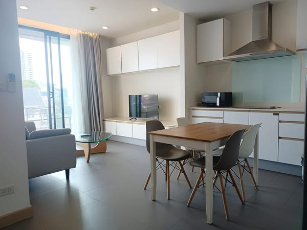Spacious 2-bedroom, pet-friendly condo for rent at Mattani Suites. Fully furnished, 80 sqm, best amenities, near BTS and top attractions. Rent: 45,000 THB/month