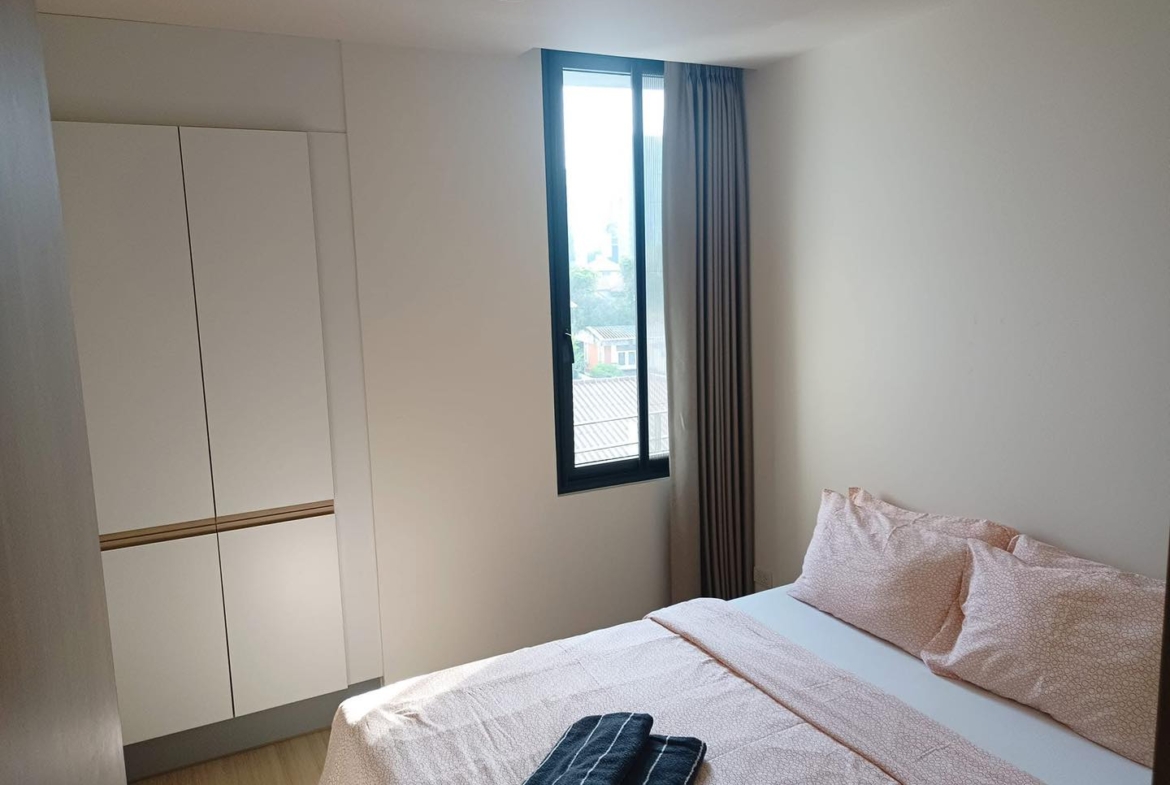 Spacious 2-bedroom, pet-friendly condo for rent at Mattani Suites. Fully furnished, 80 sqm, best amenities, near BTS and top attractions. Rent: 45,000 THB/month