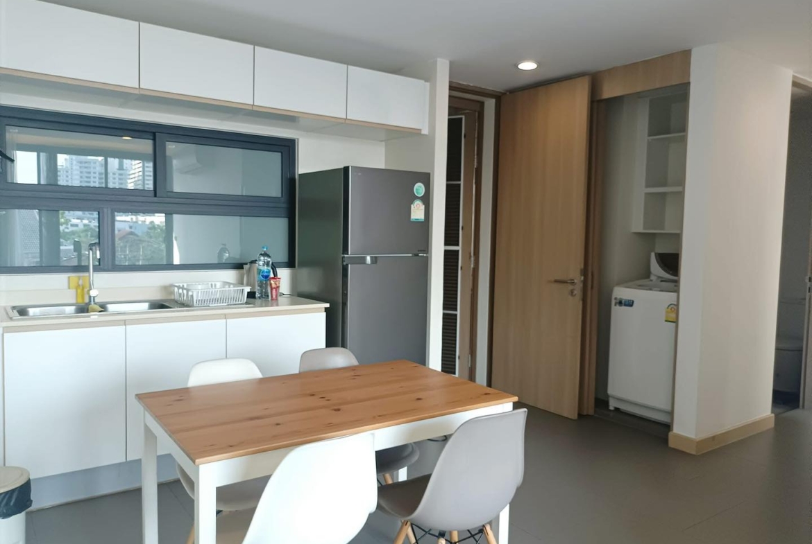 Spacious 2-bedroom, pet-friendly condo for rent at Mattani Suites. Fully furnished, 80 sqm, best amenities, near BTS and top attractions. Rent: 45,000 THB/month