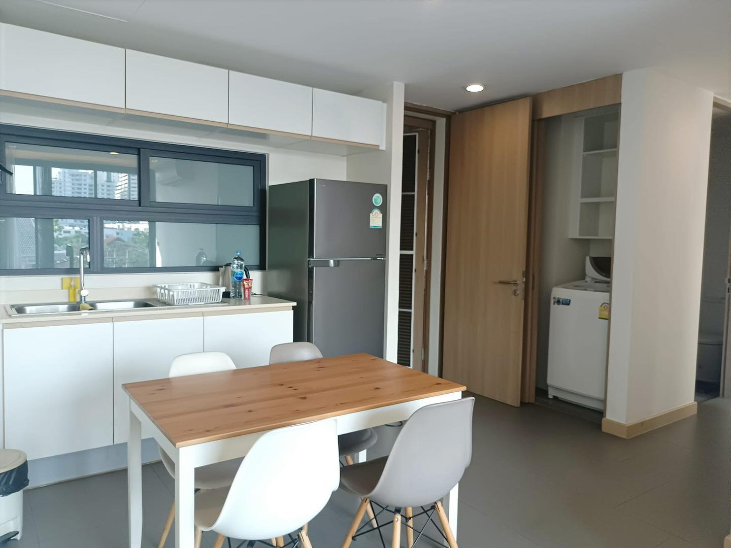 Spacious 2-bedroom, pet-friendly condo for rent at Mattani Suites. Fully furnished, 80 sqm, best amenities, near BTS and top attractions. Rent: 45,000 THB/month