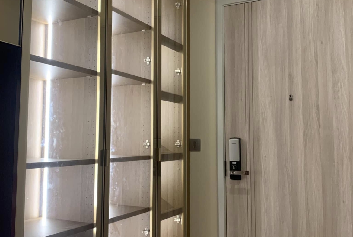 Modern 2-bedroom 1-bathroom 38 sqm condo at Knightsbridge Prime Sathorn. Rent 37,000 THB/month. Fully furnished. Near BTS Chong Nonsi, pool & gym.