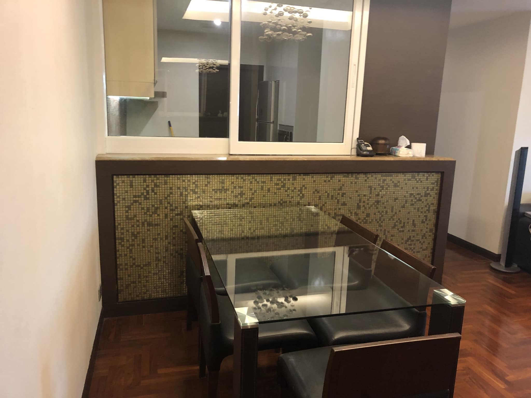 Spacious 3-bed, 2-bath condo, 142 sqm, newly renovated at Supreme Ville, Yen Akat. Peaceful living with premium amenities for 60K THB/month.