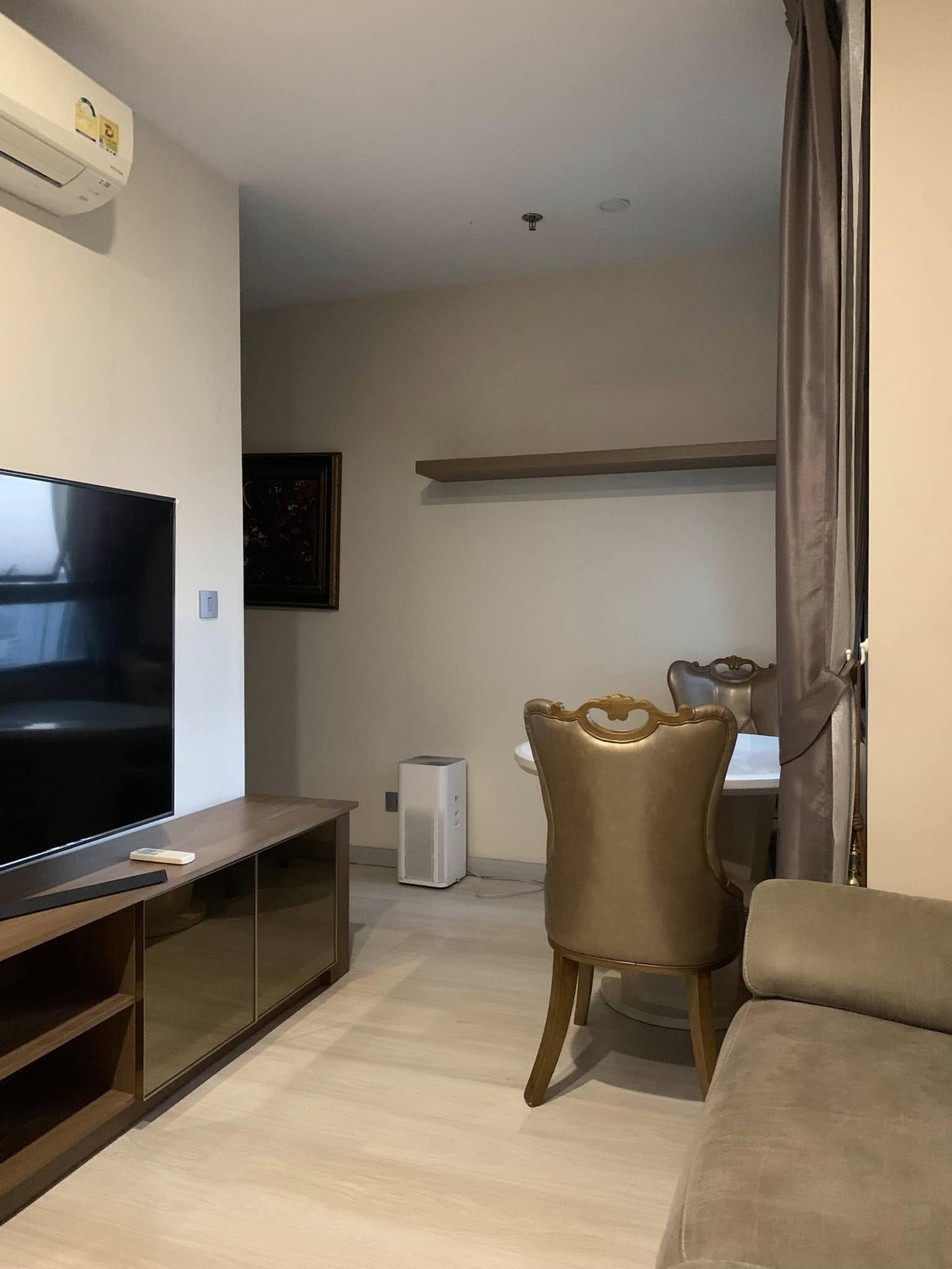 Modern 2-bedroom 1-bathroom 38 sqm condo at Knightsbridge Prime Sathorn. Rent 37,000 THB/month. Fully furnished. Near BTS Chong Nonsi, pool & gym.